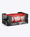 Box w/ 6 Matte Bags Mockup