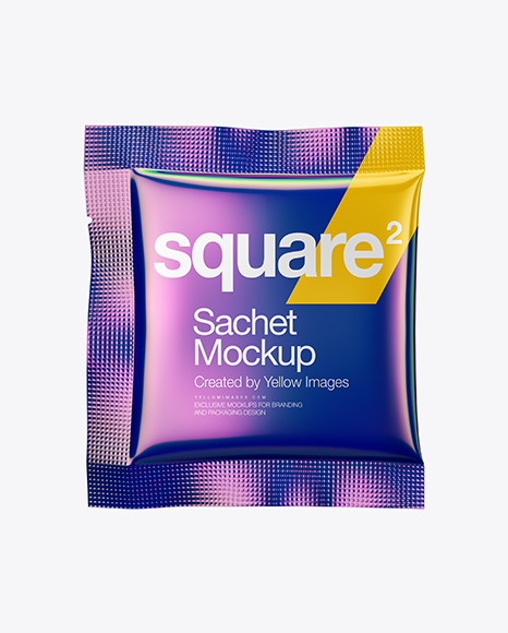 Glossy Sachet Mockup