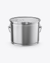 5L Metallic Bucket Mockup