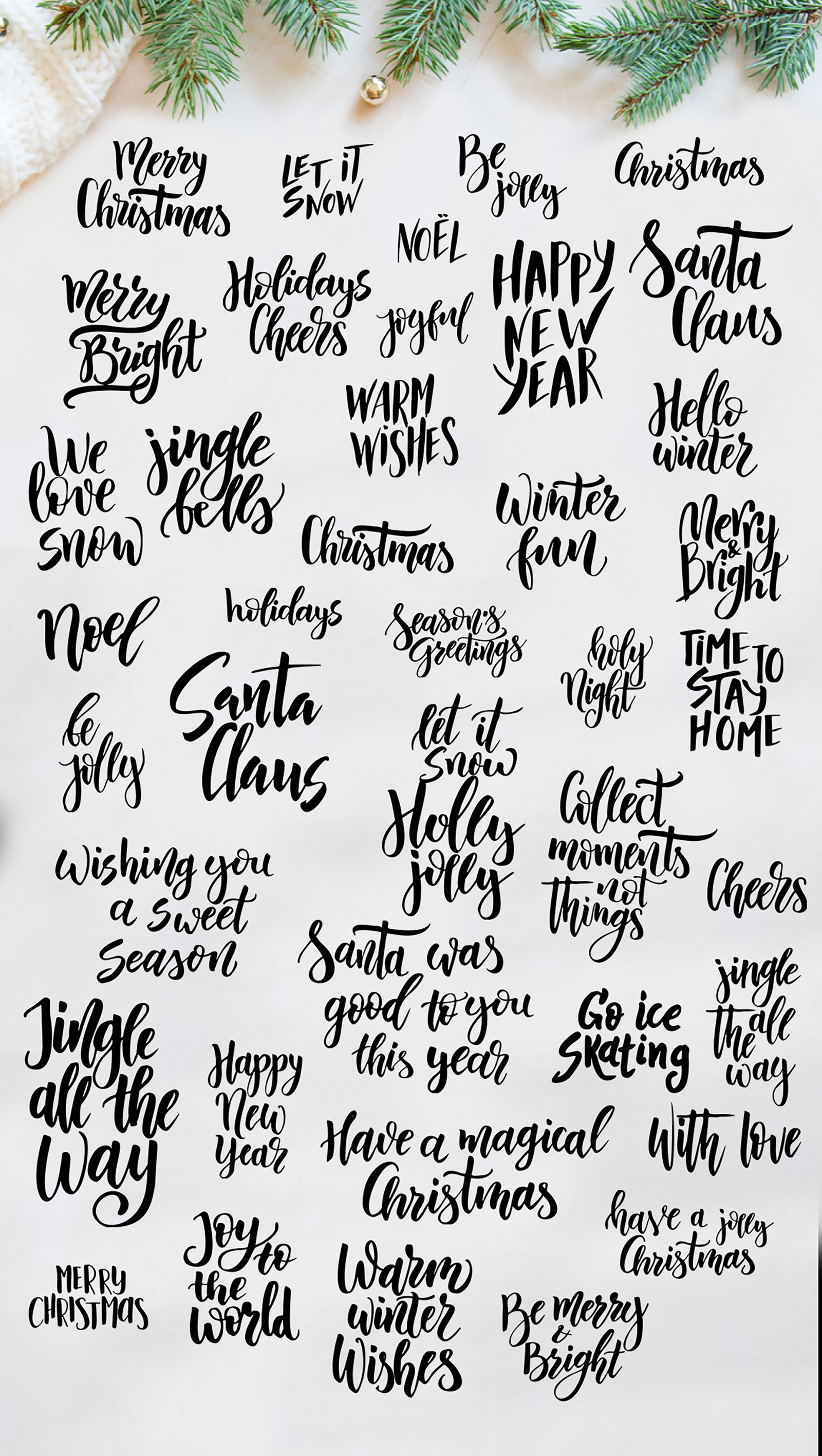 Winter Collection-Lettering+Clipart Winter Collection-Lettering+Clipart