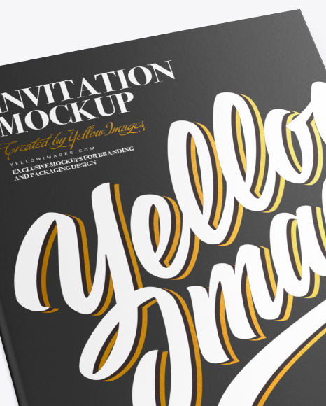 A5 Invitation Brochure Mockup