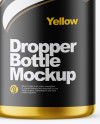 50ml Metallic Dropper Bottle Mockup