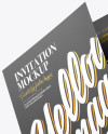 A5 Invitation Brochure Mockup