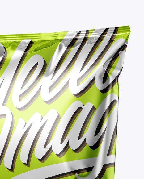 Metallic Snack Package Mockup