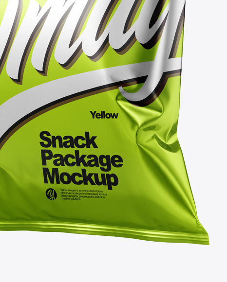 Metallic Snack Package Mockup