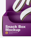 Glossy Snack Box Mockup