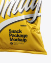 Matte Metallic Snack Package Mockup