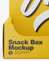 Matte Snack Box Mockup