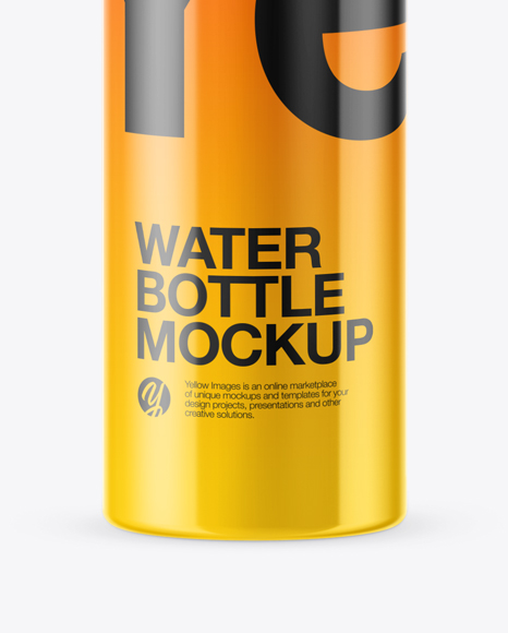 Glossy Sport Bottle Mockup