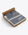Wooden Double Bed Mockup