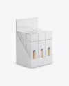9 Boxes w/Vape Cartriges Display Box Mockup