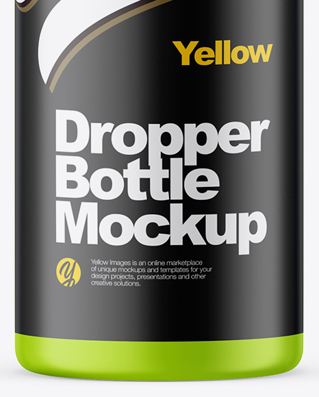 60ml Matte Dropper Bottle Mockup