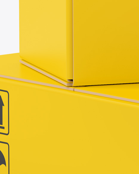 Two Paper Boxes Mockup