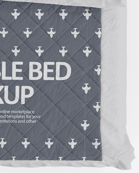 Wooden Double Bed Mockup