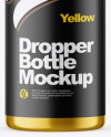 60ml Metallic Dropper Bottle Mockup