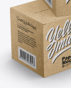 Three Kraft Boxes Mockup