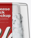 Plastic Container W/ Cheese Mockup