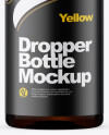 60ml Amber Glass Dropper Bottle Mockup