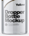 60ml Clear Glass Dropper Bottle Mockup