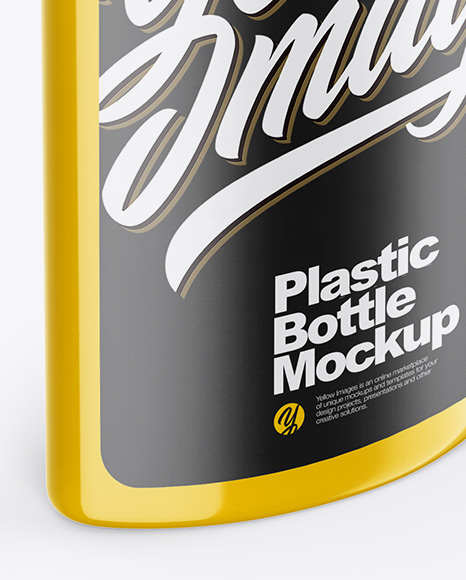 Glossy Bottle Mockup