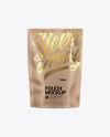 Glossy Kraft Pouch Mockup