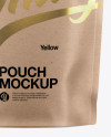 Glossy Kraft Pouch Mockup