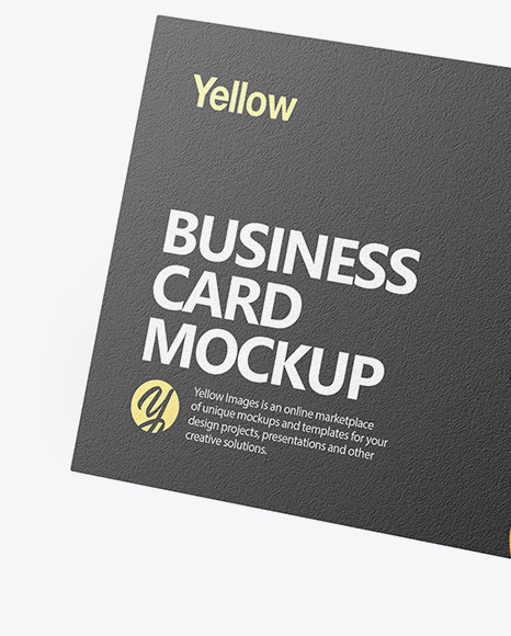 Textured Business Card Mockup