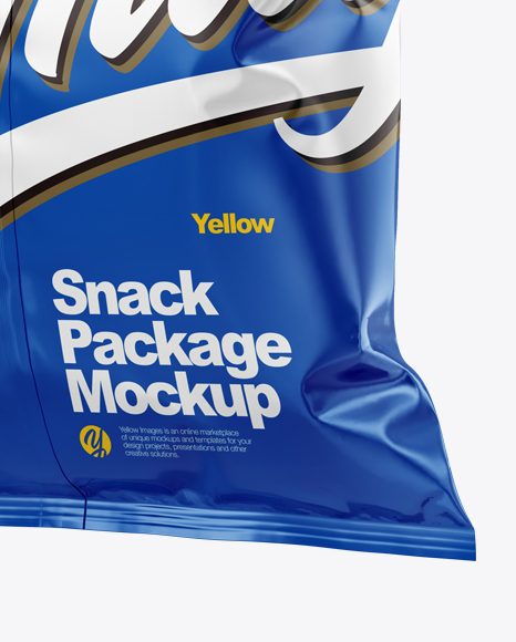 Glossy Snack Package Mockup