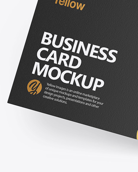 Textured Business Card Mockup