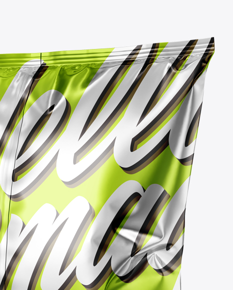 Metallic Snack Package Mockup