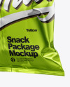 Metallic Snack Package Mockup