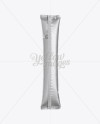 Matte Metallic Stick Sachet Mockup - Back View