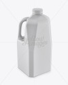 Plastic Milk Jug Mockup - Halfside View