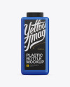 Square Plastic Bottle Mockup - Eye-Level Shot