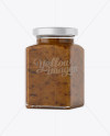 Creamed Honey w/ Prunes Glass Jar Mockup - Halfside View