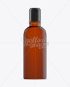 150ml Amber Plastic Bottle Mockup