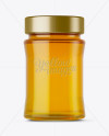 Glass Jar w/ Pure Honey Mockup