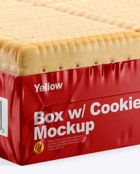 Box w/ Cookies Mockup