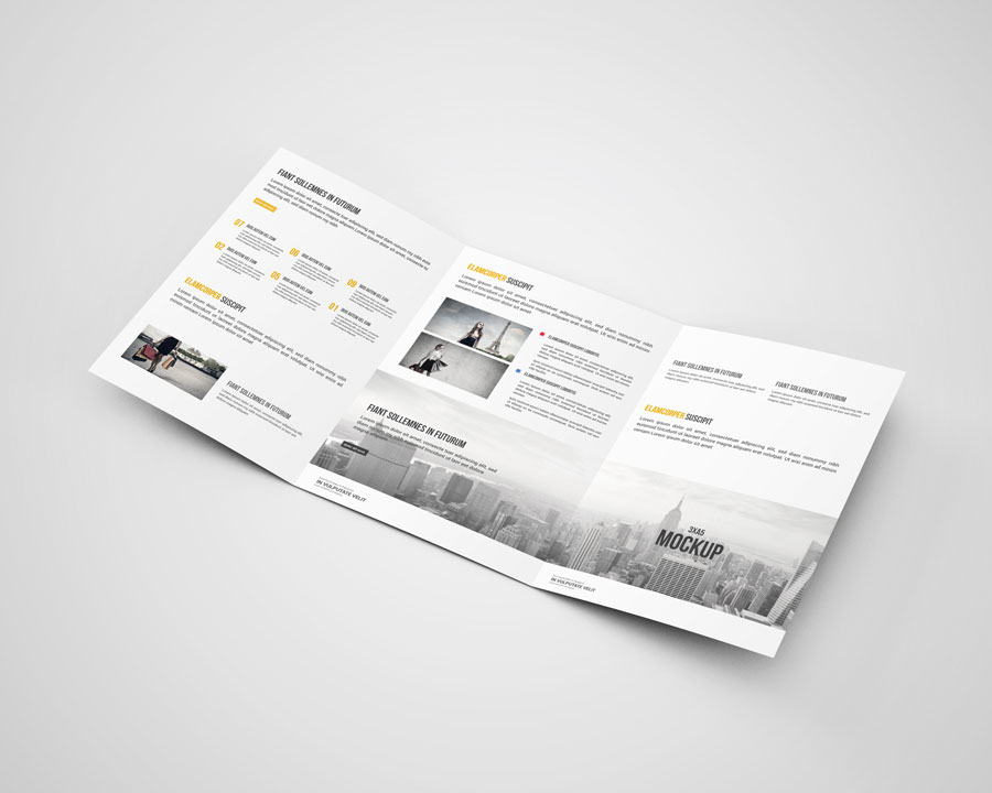 3xA5 Brochure Mock-Ups 3xA5 Brochure Mock-Ups