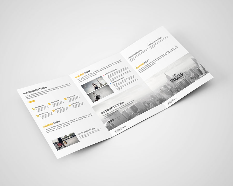 3xA5 Brochure Mock-Ups 3xA5 Brochure Mock-Ups