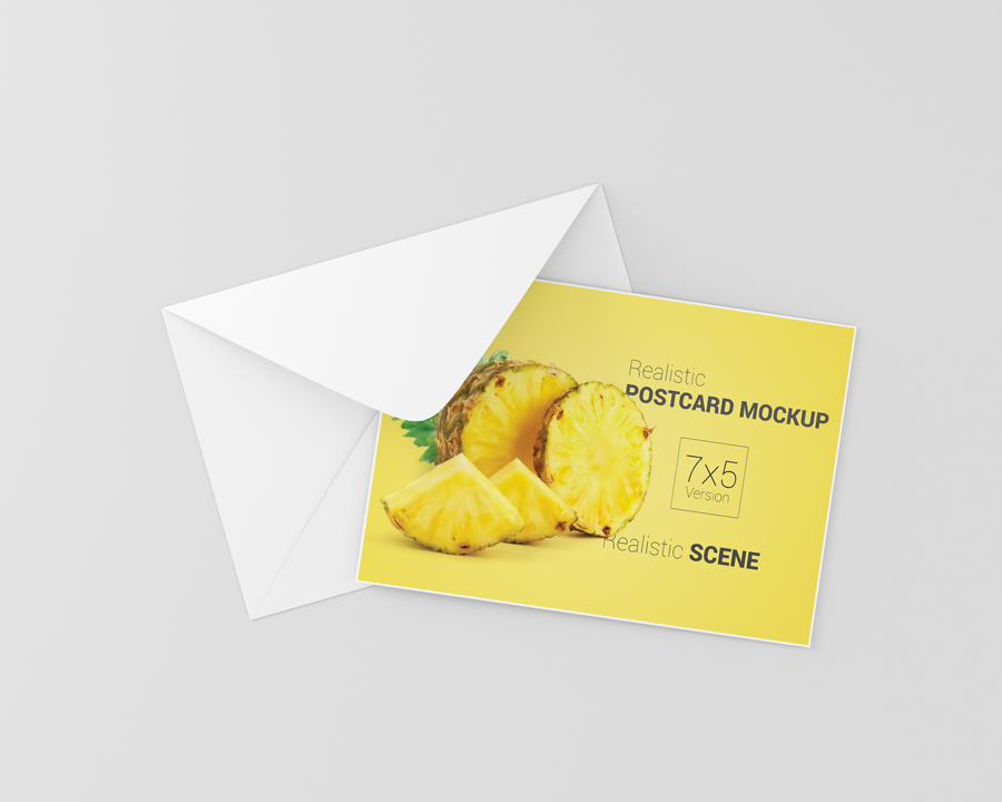 Postcard / Invitation Card Mockup - 7x5 Postcard / Invitation Card Mockup - 7x5