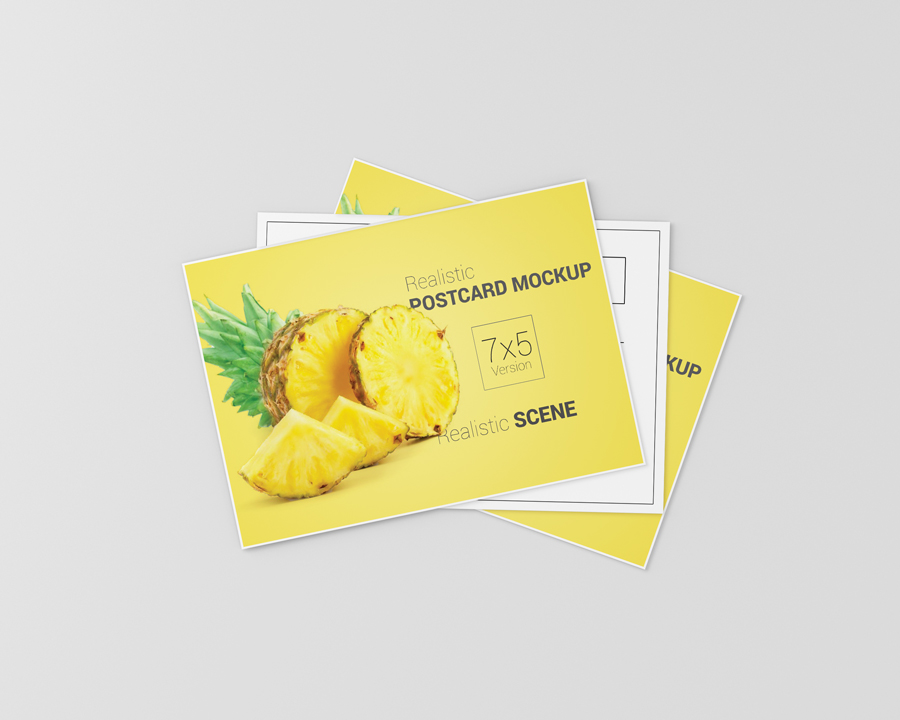 Postcard / Invitation Card Mockup - 7x5