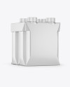 Glossy 4-Pack Paper Carrier Mockup