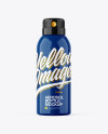 Glossy Aerosol Bottle Mockup