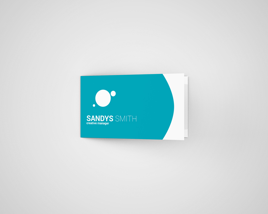 Folded Business Card Mock-Ups Folded Business Card Mock-Ups