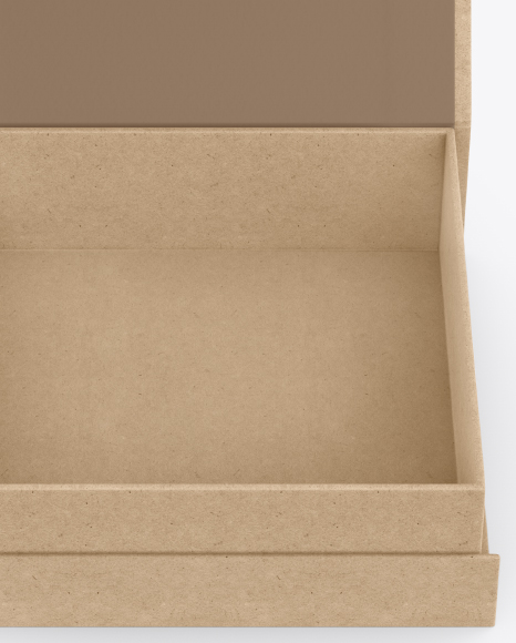 Opened Kraft Box Mockup