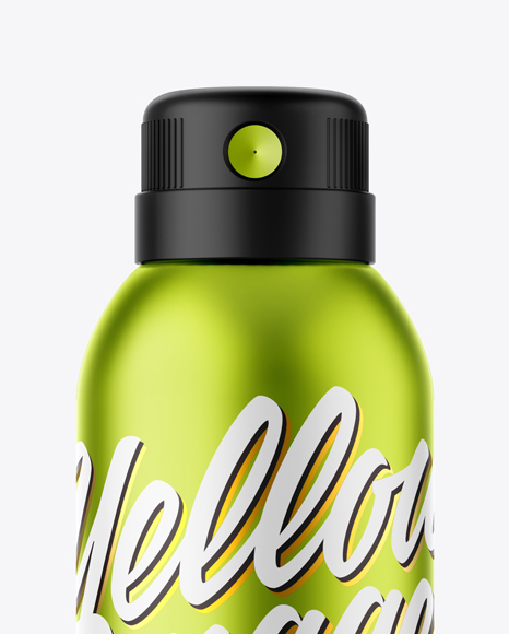 Metallized Aerosol Mockup Metallized Aerosol Mockup