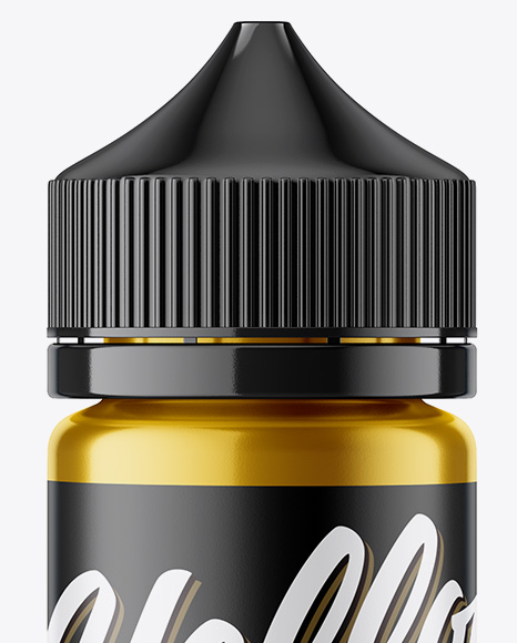 120ml Metallic Dropper Bottle Mockup 120ml Metallic Dropper Bottle Mockup