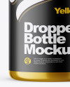 120ml Metallic Dropper Bottle Mockup