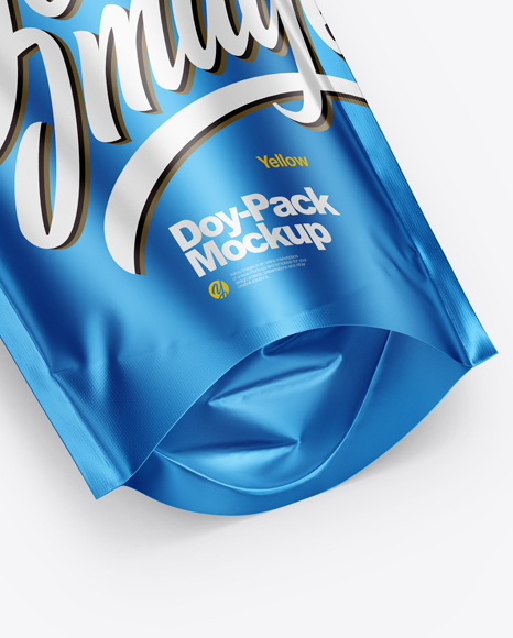 Matte Metallic Doy-Pack Mockup